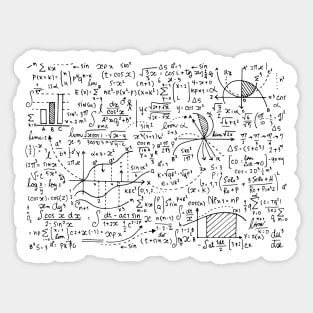 Math Equations and Mathematical Patterns Sticker